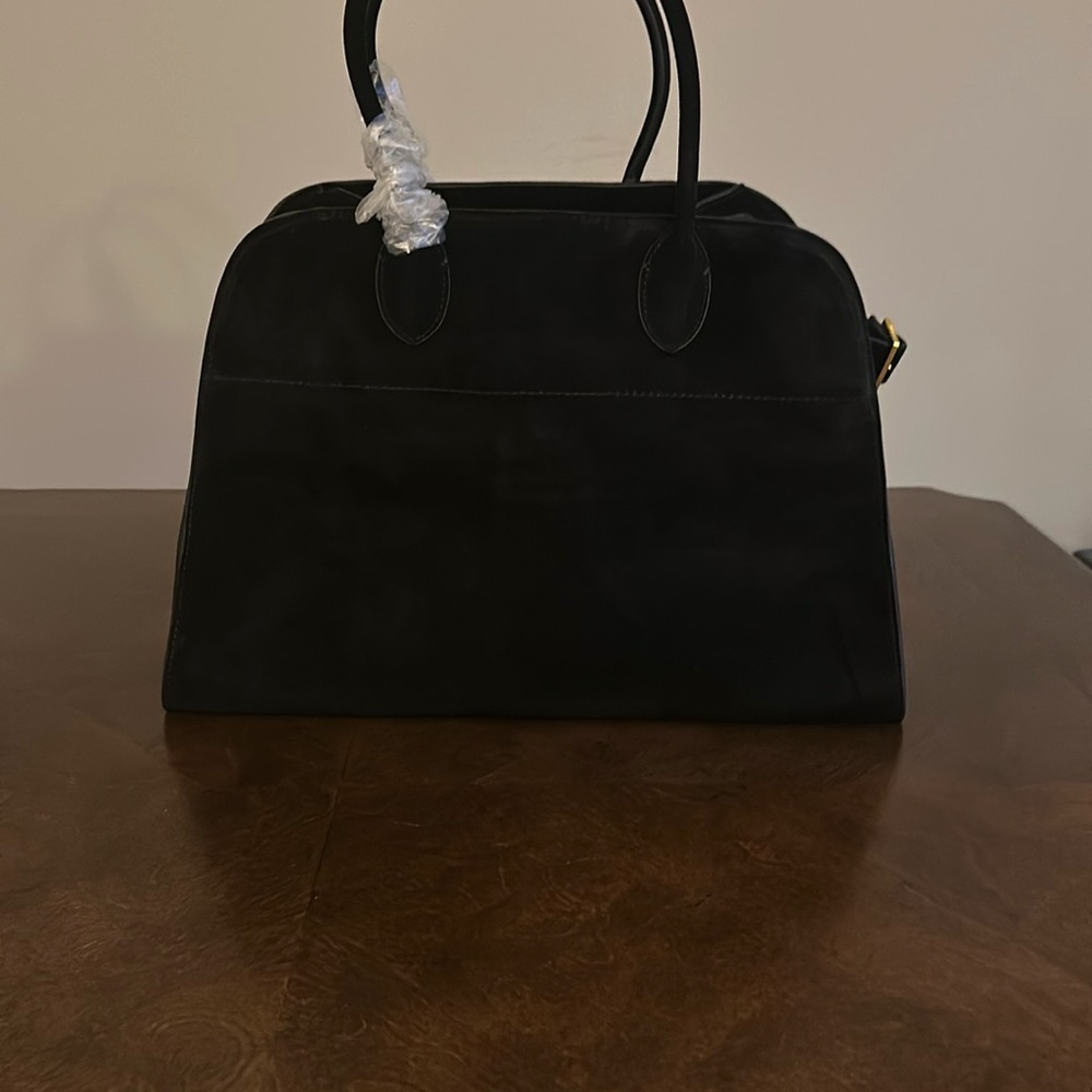 Viral Black Suede Bag Tote